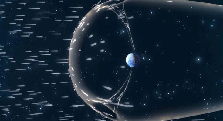 Partikel matahari pick up ions