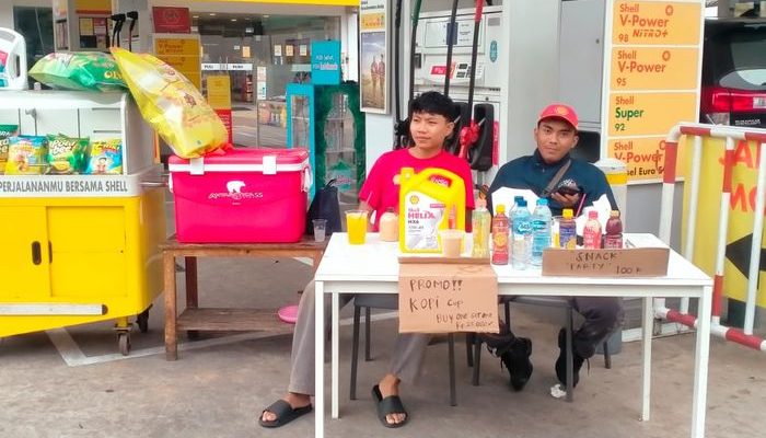 pom bensin shell jual makanan